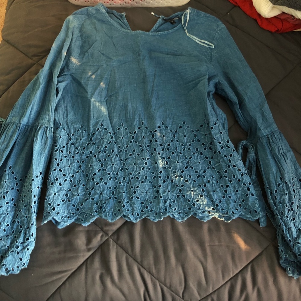 jean blue top